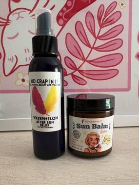 No Crap In It Watermelon After Sun Relief + Sunrise Sun Tallow Balm Bundle